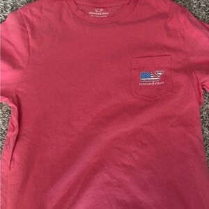 Vineyard Vines boy’s Coral Tee with Pocket Logo